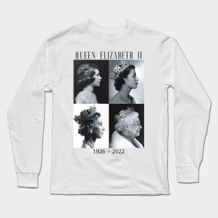 Rip Queen Elizabeth II God Bless the beautiful Queen 1926-2022 Long Sleeve T-Shirt